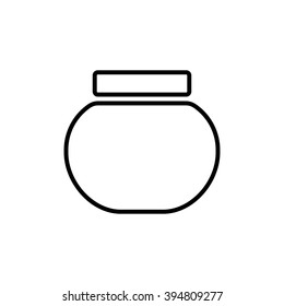 cream thin line icon