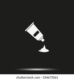 Cream tube icon.