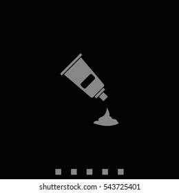 Cream tube icon.