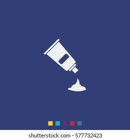 Cream tube icon.