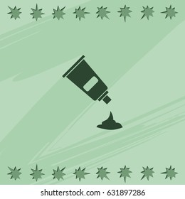 Cream tube icon.