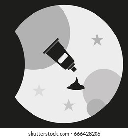 Cream tube icon.