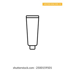 Cream tube icon icon vector design illustration