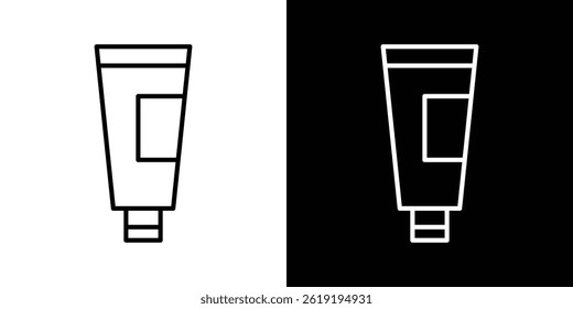 Cream tube icon. vector illustration, pictogram isolated. editable
