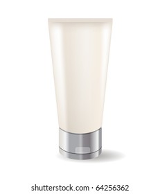 Cream tube isolated on white background