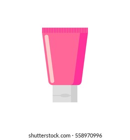 Cream tube isolated. tuba Cosmetics on white background
