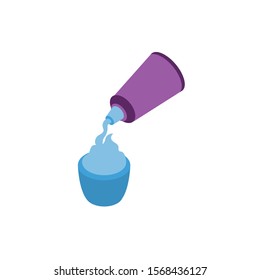 cream tube makeup product isolated icon vector illustration design