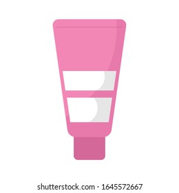 cream tube makeup product isolated icon vector illustration design