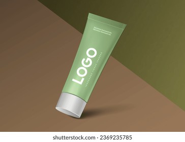 cream tube packaging Mockup isolated on Nice background
