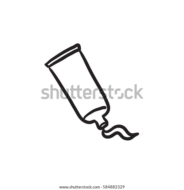 Vector De Stock Libre De Regalias Sobre Icono De Boceto Vectorial De Tubo