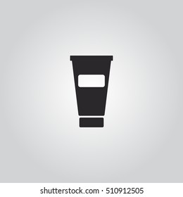 cream tube vector icon illustration symbol