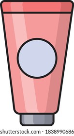 cream vector flat color icon