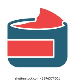 Cream Vector Glyph Two Color Icons For Personal And Commercial Use.
