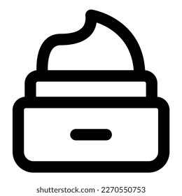 cream vector icon illustration asset