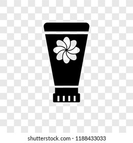 Cream vector icon isolated on transparent background, Cream transparency logo concept