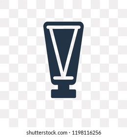 Cream vector icon isolated on transparent background, Cream transparency concept can be used web and mobile