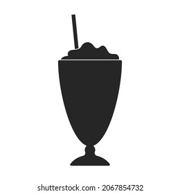 Cream vector icon.Black vector icon isolated on white background cream.