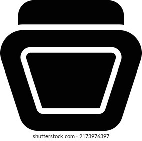 cream Vector illustration on a transparent background. Premium quality symmbols. Glyphs vector icons for concept and graphic design. 
