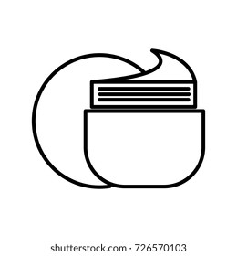 cream vector line icon, sign, illustration on background, editable strokes