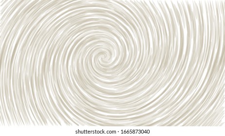 Cream and white lines twisted into a spiral.