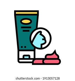cream for wool color icon vector. cream for wool sign. isolated symbol illustration