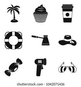 Creamer icons set. Simple set of 9 creamer vector icons for web isolated on white background