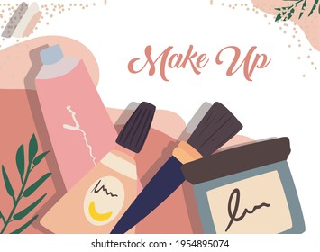 Creams and brush icon group