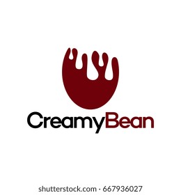 Creamy Bean Logo template design vector illustration
