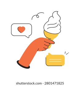 Creamy Delight vector illustration Eps 10 File     