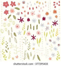 creamy flower and leaf