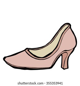 Creamy  high heel