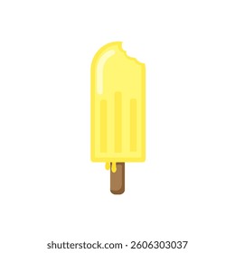 A creamy lemon-flavored ice cream scoop with a smooth texture and refreshing citrus taste