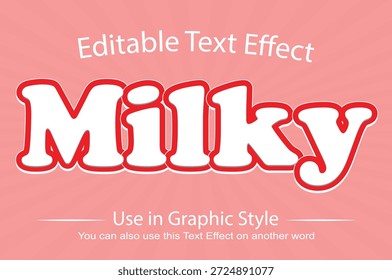 Efecto de texto lechoso cremoso con letras suaves y brillantes y reflejos líquidos suaves para un aspecto fresco y moderno.
Perfecto para la marca de productos lácteos, anuncios de alimentos, carteles, logotipos y atractivos diseños de redes sociales