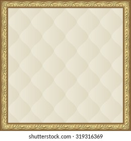creamy pattern with golden frame