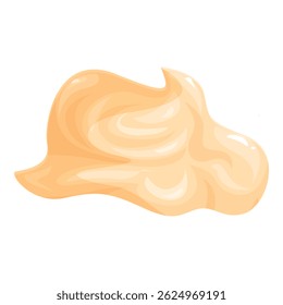 Creamy peanut butter swirling on a white background, perfect for showcasing nutty flavor and smooth texture