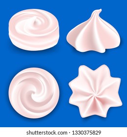 Creamy splash wave seamless vector pattern. 3d realistic stabilized whipped cream. For package design. Vector illustration.