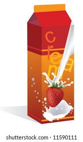 Creamy strawberries