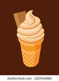Creamy waffle ice cream is a delicious and perfect choice for hot weather. And also a great addition to an entertaining and sincere conversation. 