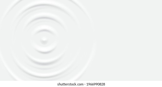 Creamy white ripple milk surface texture abstract background vector illustration