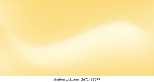 Fundo de gradiente amarelo cremoso, textura suave abstrata. Padrão de Gradação de Onda Vetorial melhor moderno