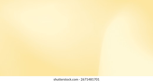 Creamy Yellow Gradient Background, Abstract Soft Texture. Vector Wave Gradation Pattern best modern