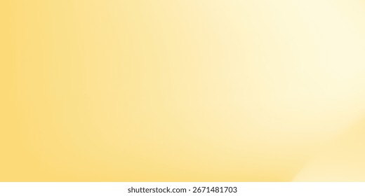 Creamy Yellow Gradient Background, Abstract Soft Texture. Vector Wave Gradation Pattern best modern