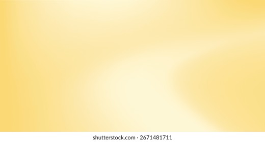 Creamy Yellow Gradient Background, Abstract Soft Texture. Vector Wave Gradation Pattern best modern