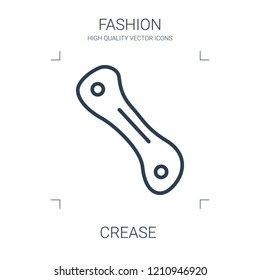 crease icon. high quality line crease icon on white background. from fashion collection flat trendy vector crease symbol. use for web and mobile