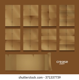 crease paper. old paper