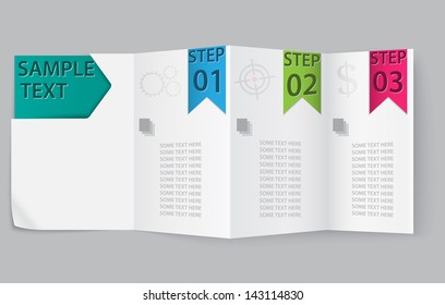 Crease paper progress background. product choice or versions