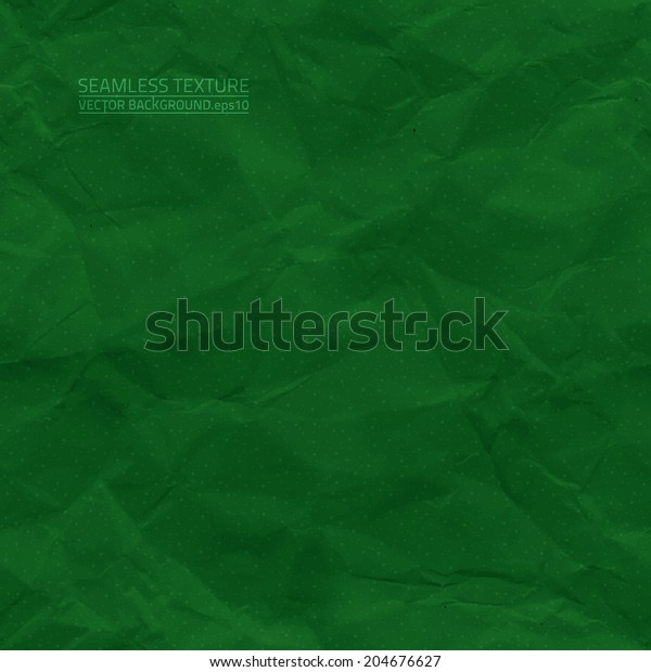 Creased Green Paper Vector Seamless Texture Stock Vector (Royalty Free ...