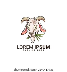 Creasy, Animal Head - goat - vector logo and icon illustration mascot 