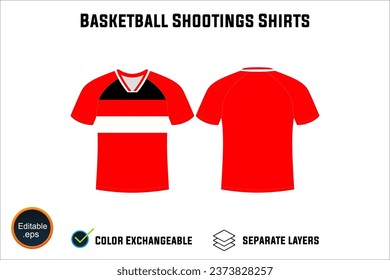 Creat Editable vector mockup artwork and sketch templates for custom designs of basketball shirt front and back, team club jersey, Design Your own men's sport kit with a white background.
