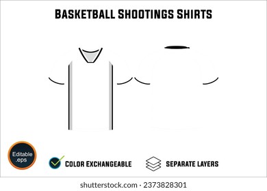 Creat Editable vector mockup artwork and sketch templates for custom designs of basketball shirt front and back, team club jersey, Design Your own men's sport kit with a white background.